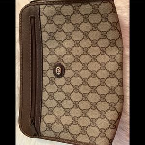 GUCCI Clutch Coated Canvas